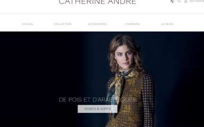 Création du thème Prestashop personnalisé pour la boutique en ligne de la styliste CATHERINE ANDRÉ