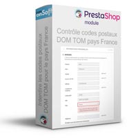 Module Prestasop 1.7 vérification code postaux DOM TOM pour le pays France, adresse de livraison